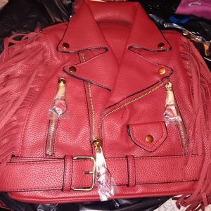 Shingled,Bomber Jacket backpack purse